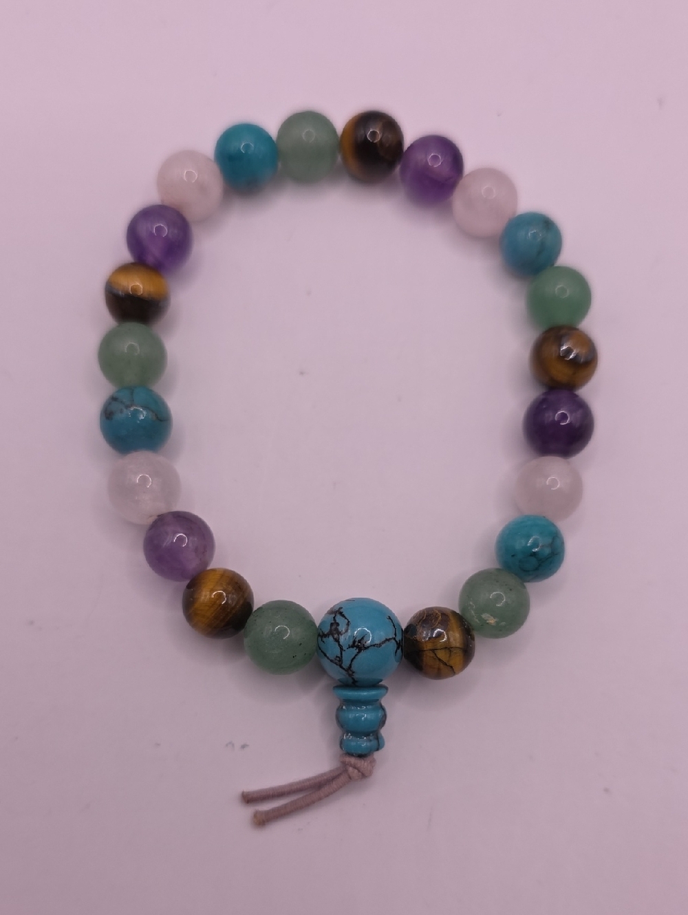 Multicolor Gemstone Beaded Stretch Bracelet